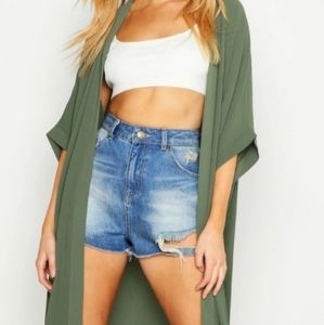 Boohoo sarah maxi duster kimono